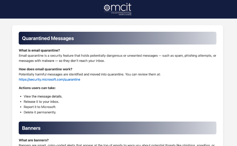 Email Security Guide Screenshot